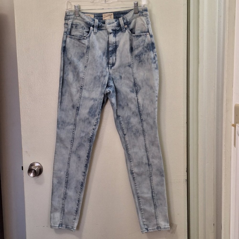 Universal Thread Acid Wash High Rise Skinny Jeans Size 10/30R Blue - Picture 2 of 6